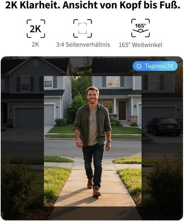Aqara G400 Відеодзвінок з Chime, 2K HD, PoE/Кабель, HomeKit, Розпізнавання, IP65