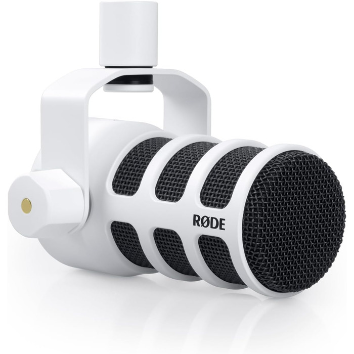 Rode XLR подкаст мікрофон для мовлення, чорний + відкривачка keepdrum (Podmic, білий)