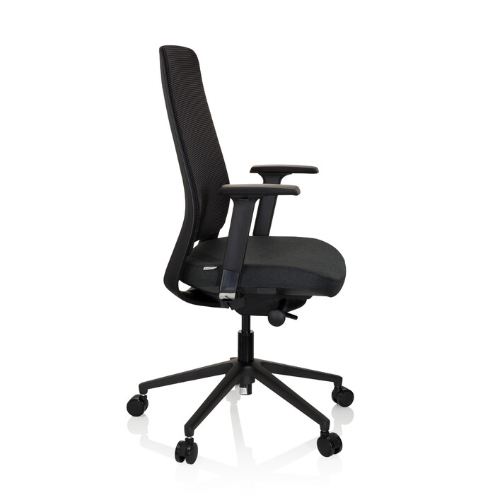 Офісне крісло / поворотне крісло CHIARO T1 BLACK сітка / тканина чорна hjh OFFICE