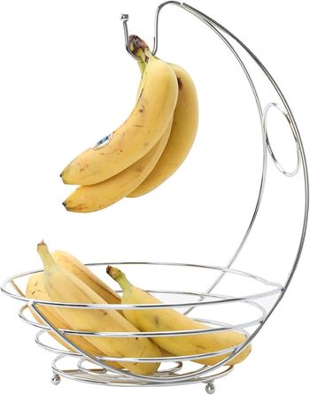 Сяючий кошик для фруктів з підставкою для бананів
