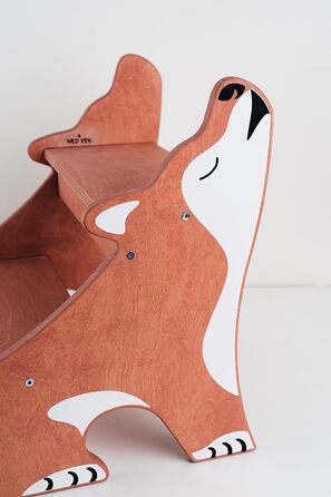 Дитячий тритухольдер Wild Kids з дерева, 2 сходинки, для ванної кімнати, у стилі Монтессорі (світло-рожевий)