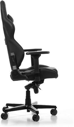 Ігрове крісло DXRacer Gladiator G001, Штучна шкіра, Чорне, до 200 см