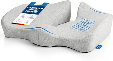 Ортопедична подушка для сидіння Kalmise | Подушка для офісного крісла з Memory Foam | Подушка для куприка для офісу, дому, авто або інвалідного візка
