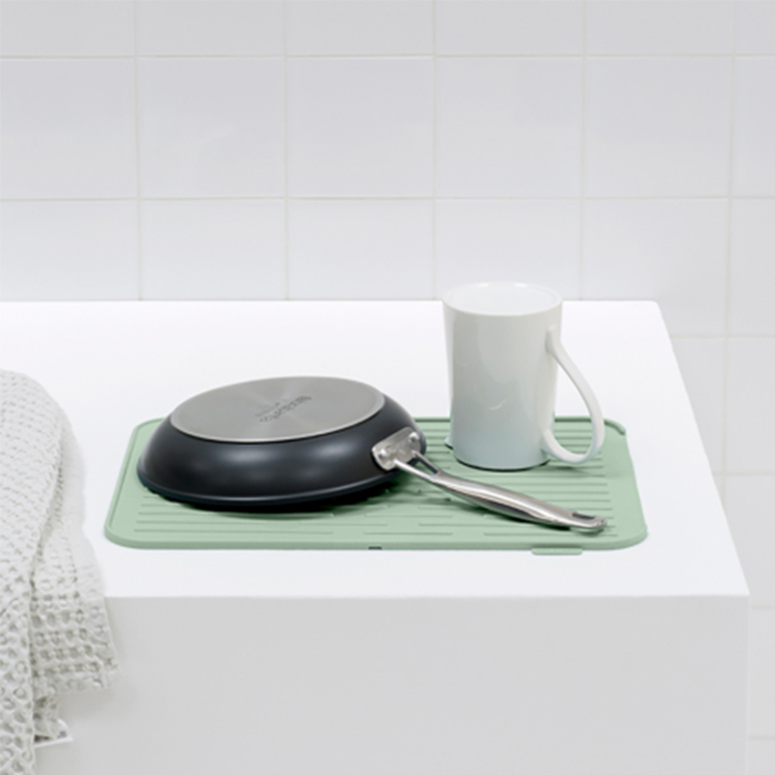 Килимок-сушарка для посуду Brabantia Dish Washing + Organising 44х32 см зелений (203329), Зелений