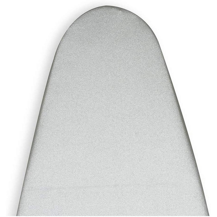 Змінний чохол для столу Encasa Homes з дуже товстою повстяної підкладкою товщиною 4 мм-однотонний бавовна, еластичний, (підходить для широких стандартних дощок розміром 125 х 46 см) Тепловідбиваючий (XL, сріблястий розкішний)