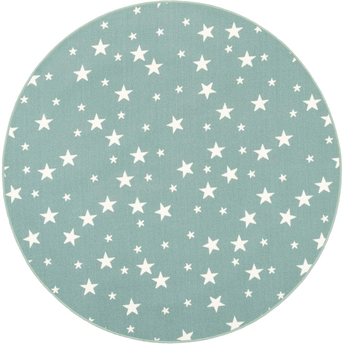 Дитячий ігровий килимок Snapstyle Stars Mint Green Round, 7 розмірів (100 см)