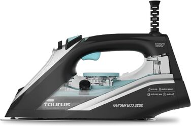 Праска Geyser Eco 3200: 3200 Вт, підошва Ultra X-Slide, 220 г/хв, антиналіт, захист від протікання, самоочищення, ECO-режим