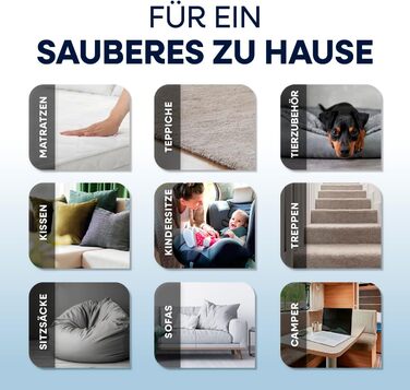 CLEANmaxx Професійний пароочисник та чисник для килимів та м'яких меблів | Пароочисник для плям | EASYmaxx засіб для чищення килимів | Для диванів, авто, килимів, м'яких меблів | Чорний, компактний, 330W