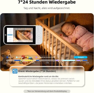 Радіоняня Ellie з камерою 2K, 5