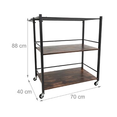 Сервісний візок Relaxdays з знімним столиком