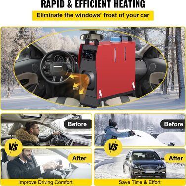 Дизельний опалювач VEVOR 5KW: 12V опалення для авто, RV, човнів, вантажівок, автобусів