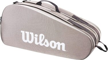 Тенісна сумка Wilson для 6 ракеток сіра