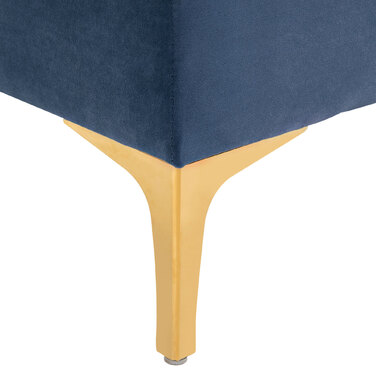 HOMCOM Лавка-ліжко Лавка для взуття Velvet Blue 118 x 45 x 42 см з піднятими ніжками для спальні та передпокою
