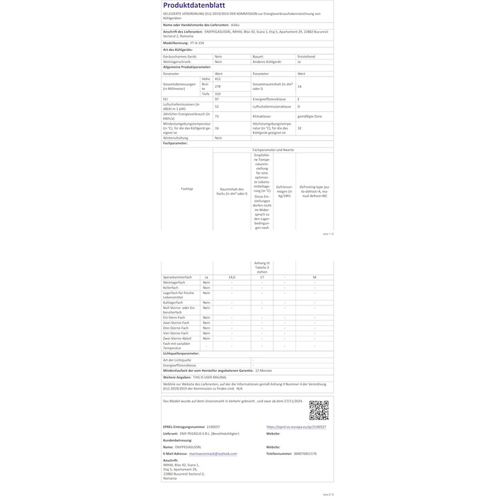 Автомобільний міні-холодильник 2 в 1 з функцією охолодження та підігріву, 15Л, 12V/220V для авто, дому та офісу, чорний