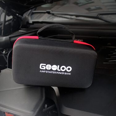 Powerbank GOOLOO GT6000 для запуску двигуна: пусковий пристрій, зарядний пристрій 2-в-1, LED ліхтарик, дисплей 3.2