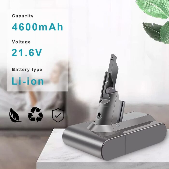 Заміна літієвої батареї LabTEC 21,6 В 4,6 Ач для моделей Dyson V7 (Animal, Motrhead Pro, Trigger, Fluffy)