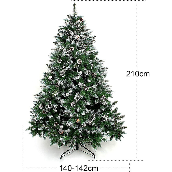 Штучна Різдвяна ялинка ялинка з підставкою 120 см-240 см для різдвяного прикраси багаторазові (Різдвяна ялинка З S