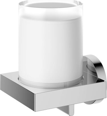 Дозатор лосьйону, металевий хром і кришталь, багаторазова ємність приблизно 180 мл, дозатор мила для ванної кімнати та гостьового туалету, настінне кріплення, видання 90