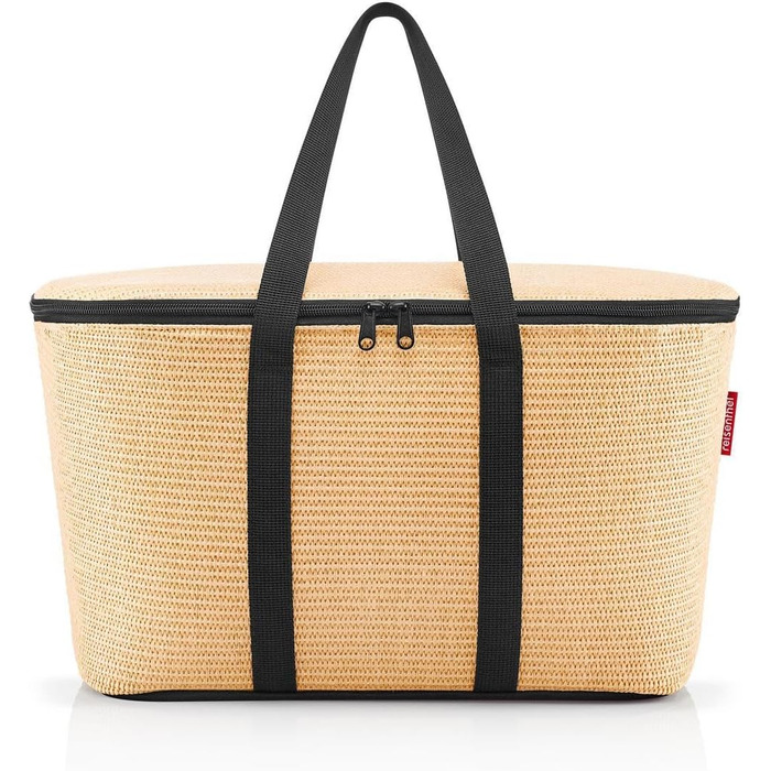 Сумка-холодильник Reisenthel Raffia Black - одноразова, з високоякісного поліестеру для пікніка та покупок