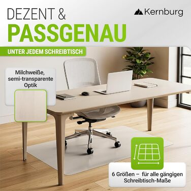 Захисна килимок під офісне крісло – прозора підкладка для ламінату, паркету та плитки – антиковзаюча, з шумоізоляцією, ідеальна для дому (118 x 145 см)