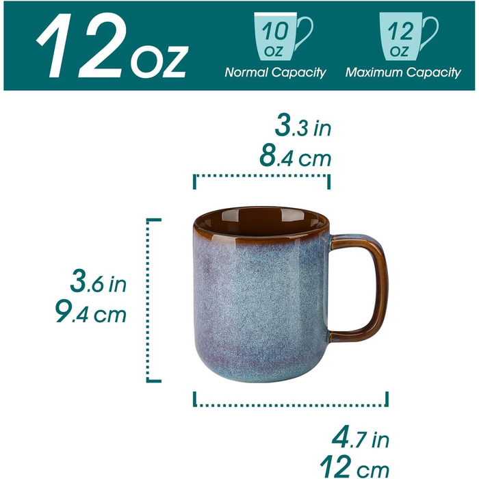 Набір посуду Vancasso Steingut 24 елементи (на 8 осіб) - Тарілки, салатники, миски. Серія ONION (блакитний), дизайн Galaxie.