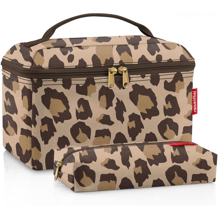 Набір Reisenthel Beautycase: косметичка та прямокутна сумочка для свят, 17 x 18 x 17 см + 21 x 8 x 4 см, Leo Macchiato