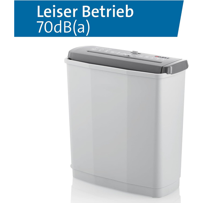 Шредер Dahle PaperSAFE PS 120: безпечне знищення документів, P4, 8 листів, сірий