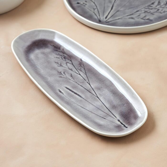 Маленька тарілка для байдарок Karaca Fleurs 30 см, десертна тарілка, тарілка для закусок, керамограніт, елегантний та унікальний дизайн