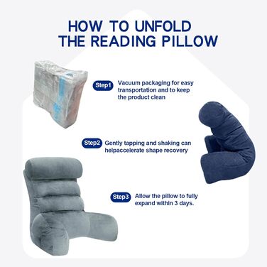 Підголовник для ліжка Tinuniyaa: великий, з підлокітниками для спини, для читання, відпочинку та перегляду телевізора