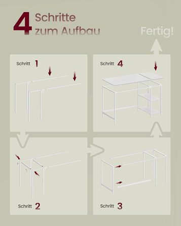 Стол письмовий VASAGLE 100x50x76 см, комп'ютерний, офісний, вінтажний стиль, для робочого кабінету, спальні, вітальні, коричнево-чорний