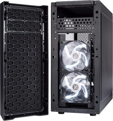 Корпус Fractal Design Focus G Black Window для ігрового ПК, Midi Tower з боковим вікном, чорний