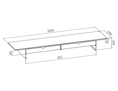 Настільна підставка для монітора OfficePro MR164DW Dark Wood/Black