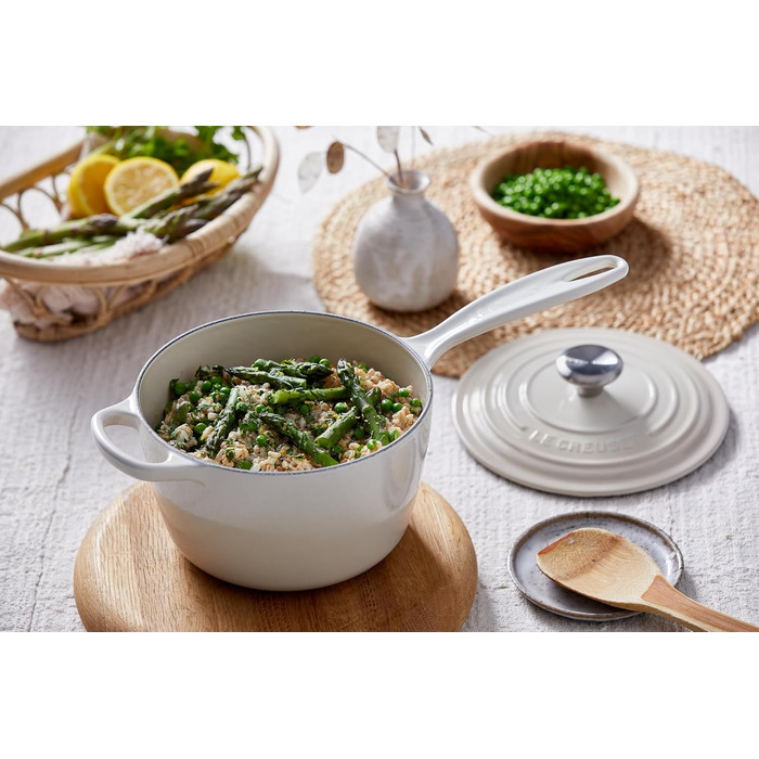 Каструля з нержавіючої сталі Le Creuset Signature, 18 см, 1.8 л, для всіх типів плит (включно з індукцією), 18 см, сірий, 21181180902430