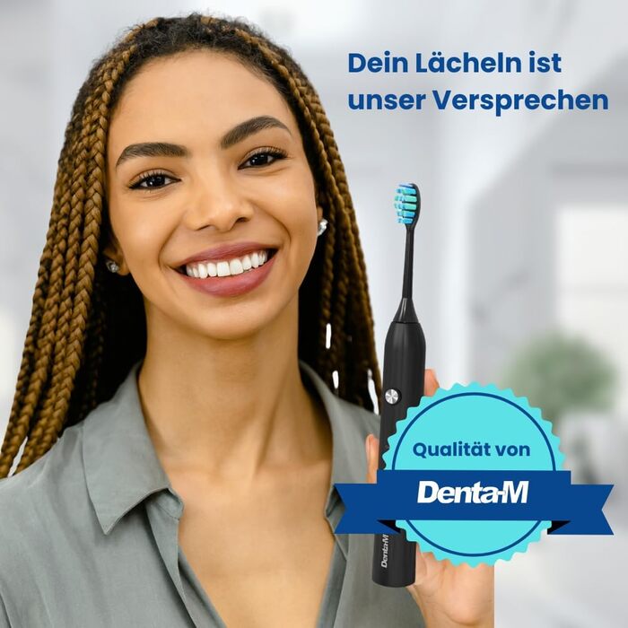 Електрична звукова зубна щітка з 5 режимами та акумулятором на 120 днів – ультразвукова щітка з розумною насадкою (Black 2 змінні насадки)