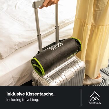 BLACKROLL® Recovery Pillow Set Jersey Anthrazit: ергономічна подушка для шиї та голови з Memory Foam (з додатковим чохлом), Made in Germany