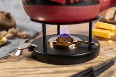 Набір для фондю KUHN RIKON Winterwonderland, Ø 23 см, 2.6 л, на 4-6 осіб, з 6 виделок, речау та пальниковою лампою