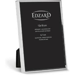 Рамка для фотографій EDZARD Otto, 13x18 см, посріблена, стійка до потемніння, оксамитова спинка, в комплекті 2 вішалки, макс. 50 символів