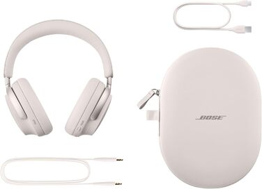 Бездротові накладні навушники-вкладиші Bose QuietComfort Ultra з шумозаглушенням, акумулятор 24 години, білий дим