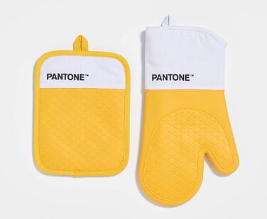 Кухонне приладдя Pantone, термостійке до 250 C, білий/жовтий