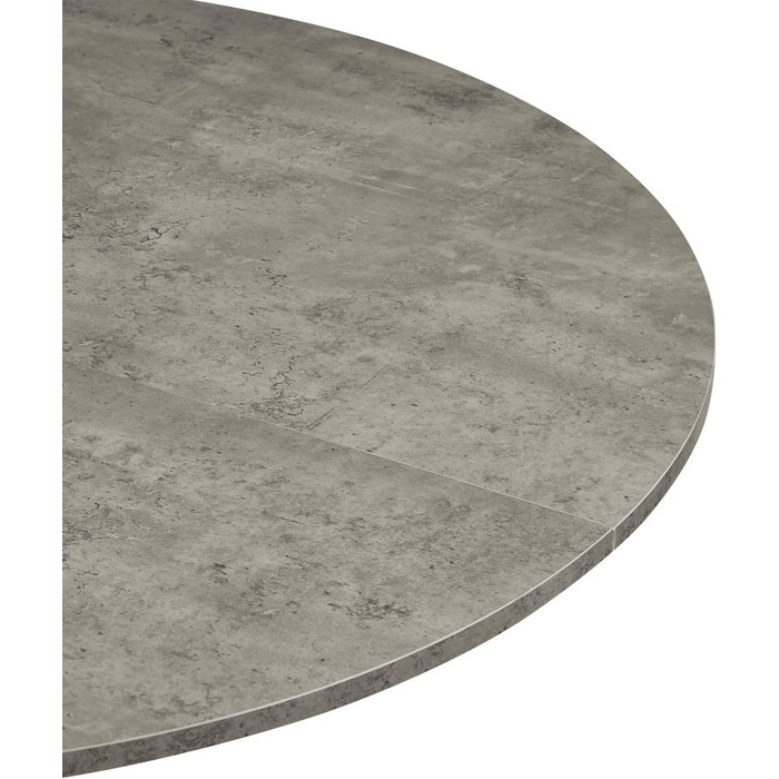Стіл обідній DUBI Möbel NOA, круглий 110x110 см, для кухні/їдальні, індустріальний дизайн, колір бетону