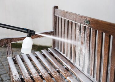 Мийка високого тиску Nilfisk E 145 Bar з пінотворечем, насадкою для миття поверхонь, щіткою та набором для чищення труб (2100 Вт)