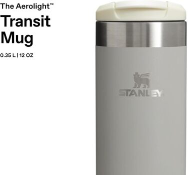 Термокружка Stanley Aerolight Transit - 350 мл, Ash - Збереження тепла до 6 годин, миється в посудомийній машині, для кави з собою