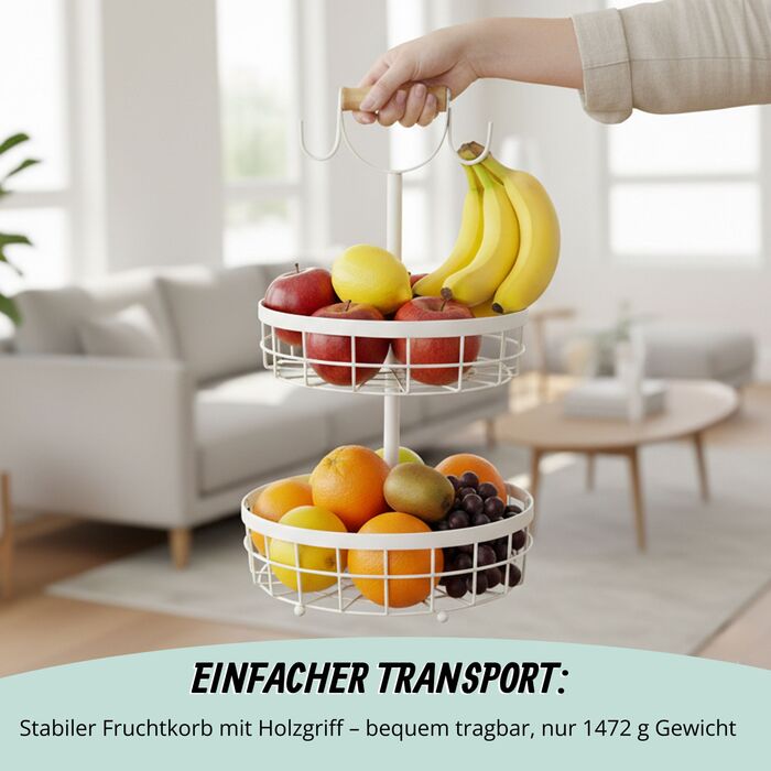 Relaxdays Двоярусна етажерка для фруктів та овочів