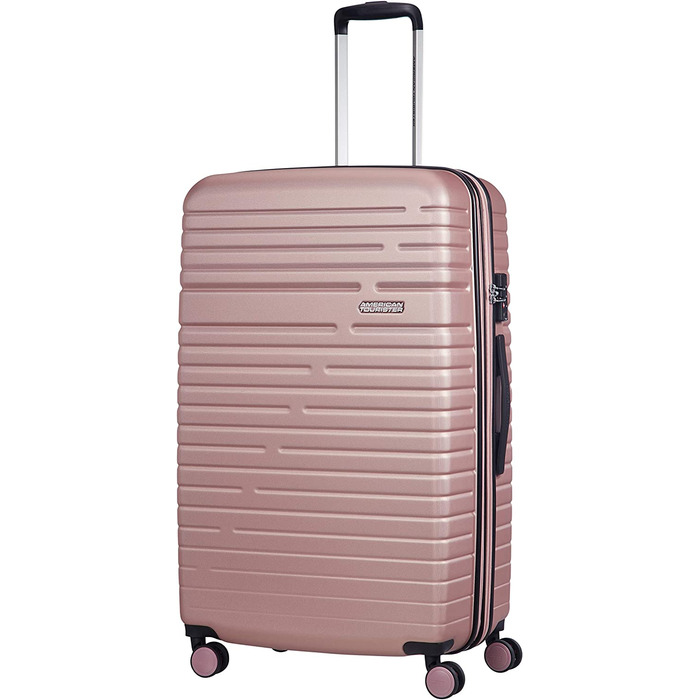 Валіза American Tourister Aero Racer Spinner 68, що розширюється, 75,5 л, Jet Black/Rose Pink