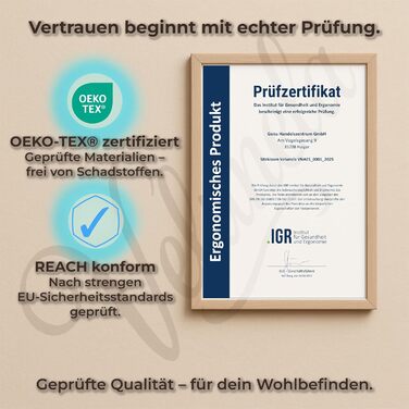 Гелеве сидіння з піною Memory Foam, сертифіковане IGR – ергономічне, знімає напругу, для спини – для офісу, авто, дому (сірий)