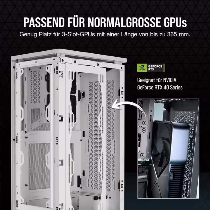 Корпус для ПК Corsair 2000D Airflow Mini ITX, білий, три слоти для GPU, сітчаста сталь, оптимізований для охолодження, сучасні порти на фронті