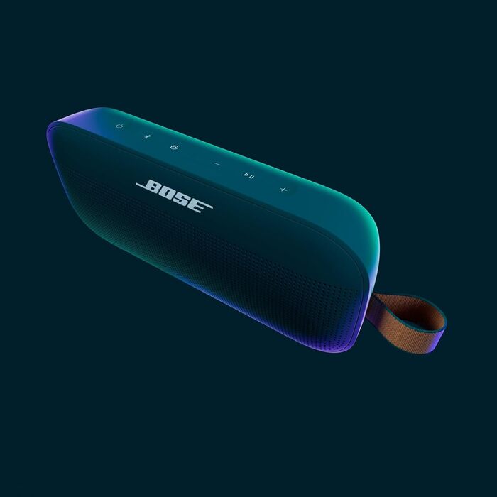 Портативна Bluetooth колонка Bose SoundLink Flex 2-го покоління, Outdoor, водонепроникна, пилонепроникна, преміум звук, до 12 годин роботи, обмежене видання (Колір: Демерінґсблау)