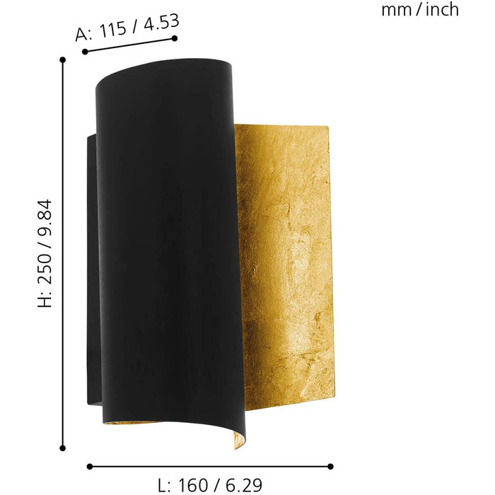 Настільна лампа EGLO Barbotto: стильна металева лампа з вимикачем, цоколь GU10 | EGLO