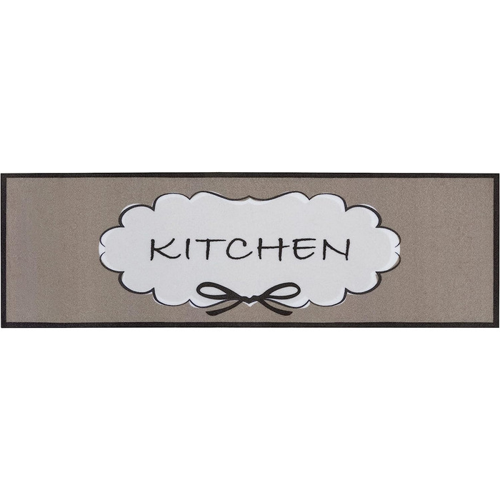 Килимова доріжка Hanse Home Cook 150х50 см коричневий Kitchen Clouds