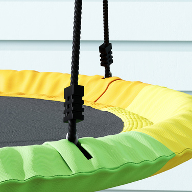 Дитяча гойдалка-гніздочко з регулюванням висоти, Ø 120 см, витримує до 300 кг, для дітей віком 3-8 років, розміри 120 x 120 x 180 см, багато кольорів